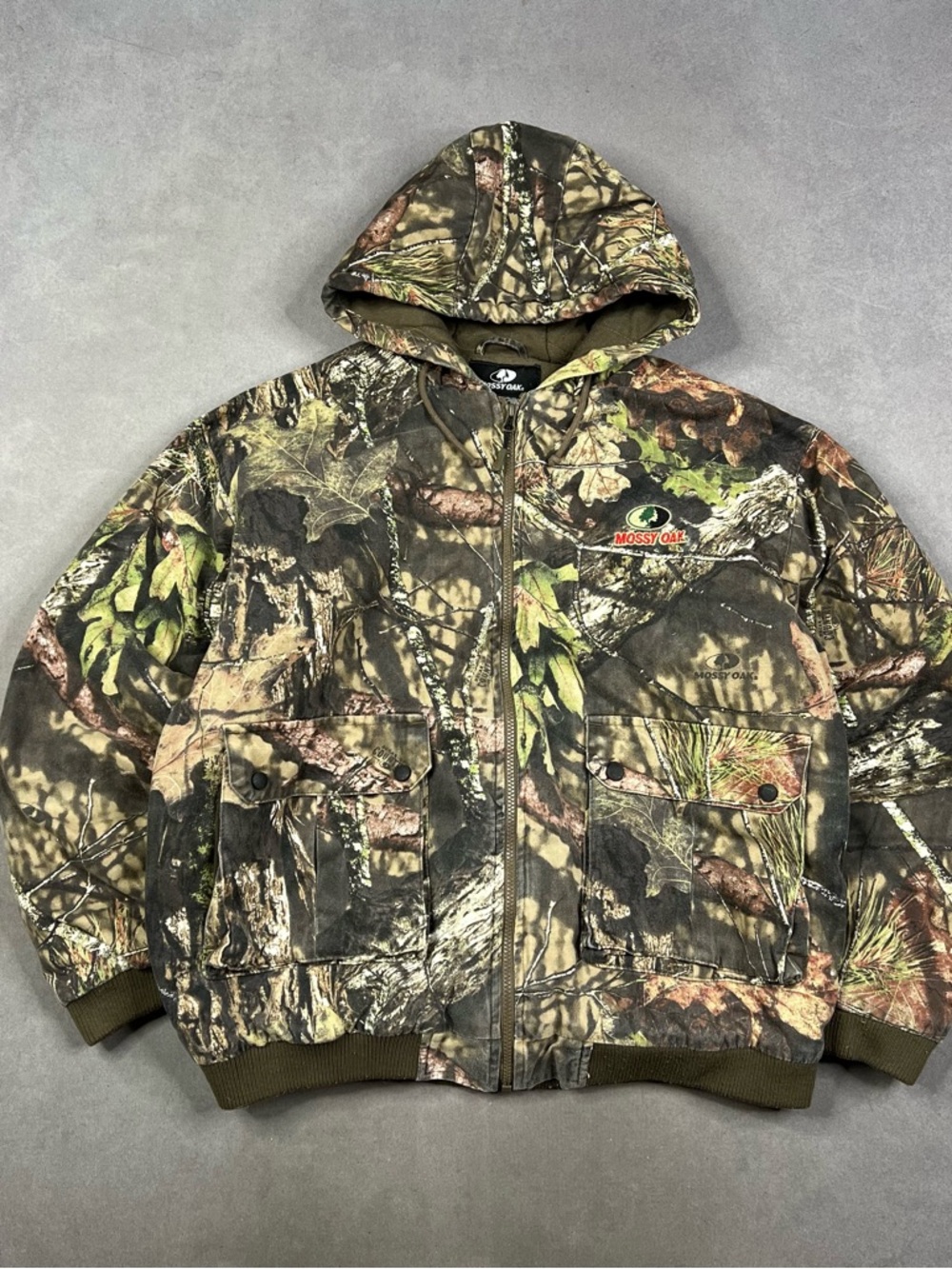 Mossy Oak Brown Hooded Camo Jacket